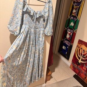 Floral Off-Shoulder Maxi Dress